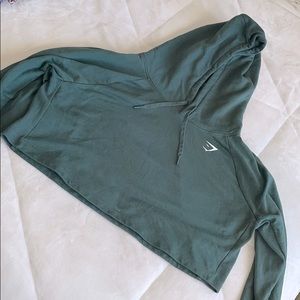 Gymshark Green Cropped Sweatshirt Size Large